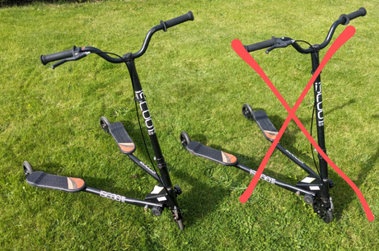 Iscoot Pro 3-Wheeled Swing Scooter, 1 remaining.