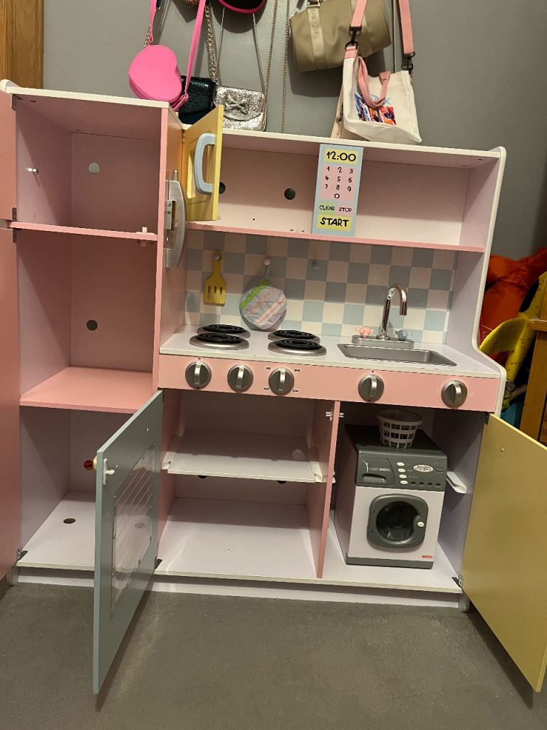 Large wooden toy kitchen