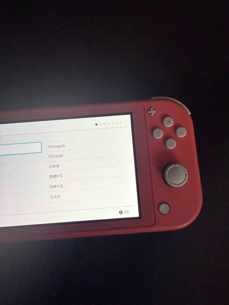 Nintendo switch lite with animal crossing 