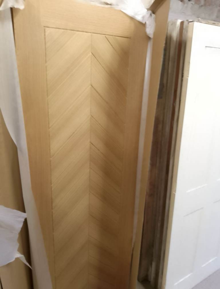 Oak parquet door 