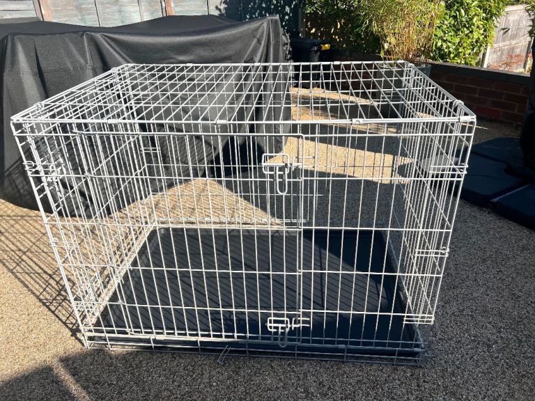 Large Double Door Dog Crate 