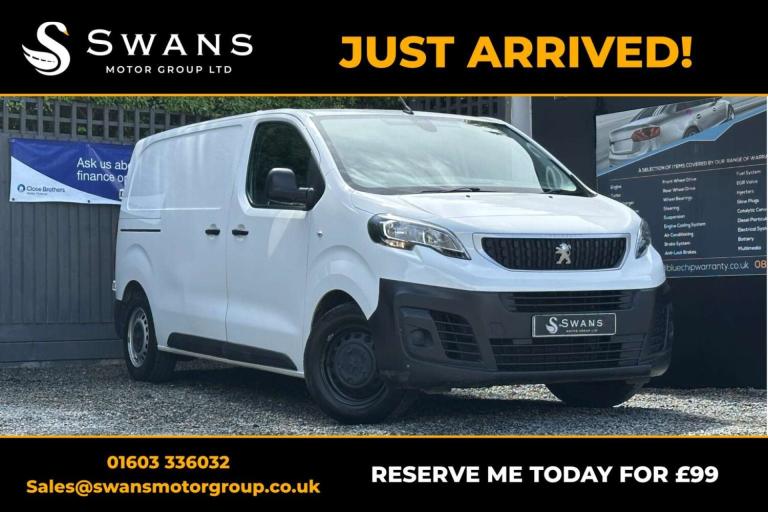 2021 Peugeot Expert 1.5 BlueHDi 1000 Professional White Manual Diesel 2021 Panel Van Diesel Manual
