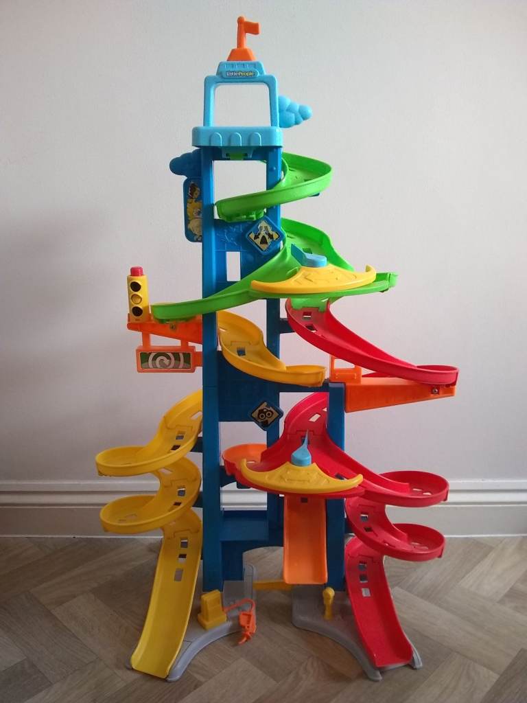 Fisher Price Little People Skyway Car Race Track