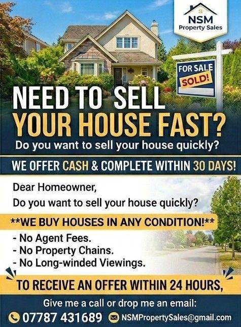We buy houses any condition fast