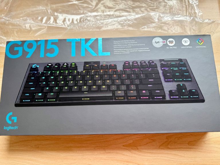 Logitech G915 LIGHTSPEED TKL Tenkeyless Wireless Keyboard GL-Tactile new Boxed
