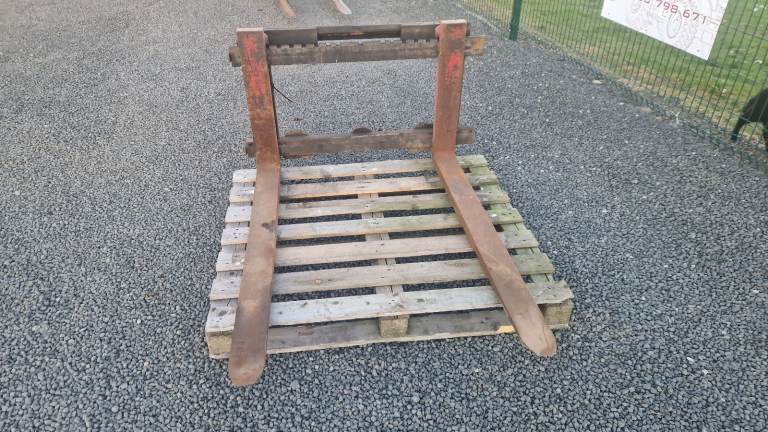 Heavy duty Forklift pallet forks with back plate suit tractor ...