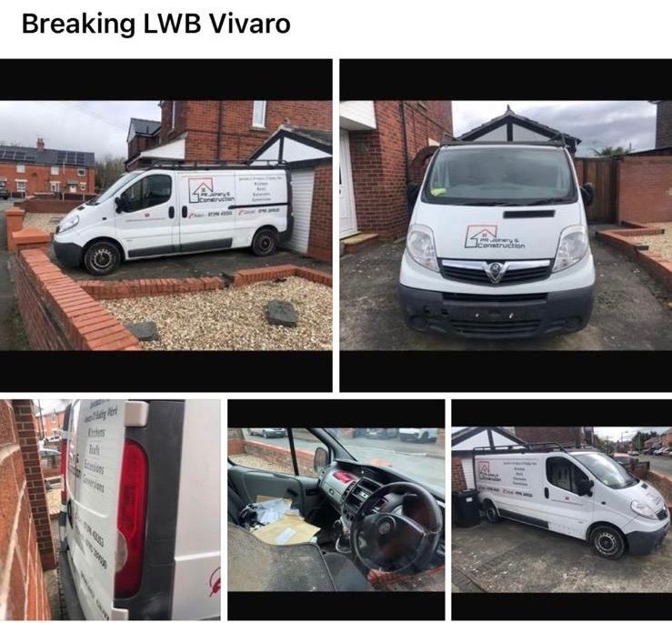 Breaking !!!! Vauxhall vivaro 2014 