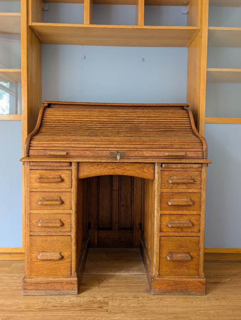 Edwardian roll top desk