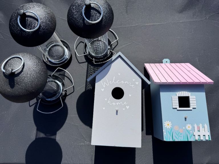 Bird boxes and feeders