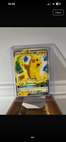 ash pikachu pokemon card gx 2024 EN Vcos Pikachu Cosplay RAW  TCG Titans 20 Retreat Cost Ash's Pikachu GX - SMD