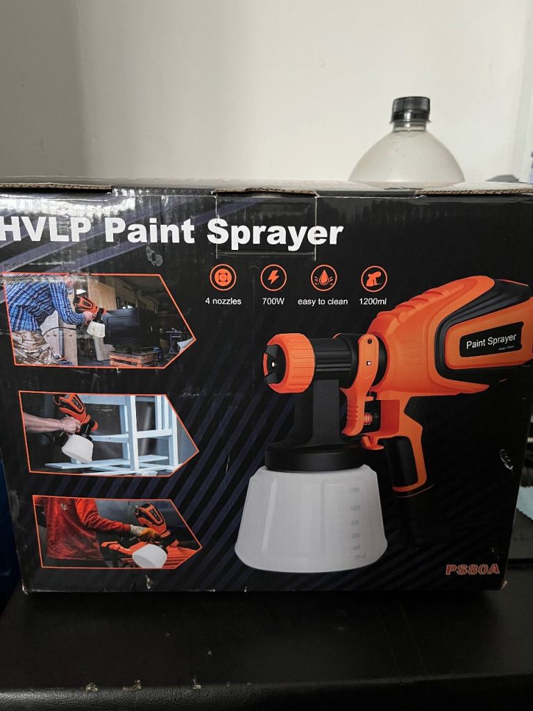 Pasoga PS80A HVLP Paint Sprayer - 700W, BFour Nozzles