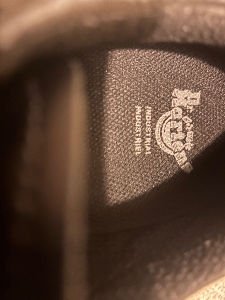 Dr Martens black leather shoes Size 9 UK - NEW without tags. 