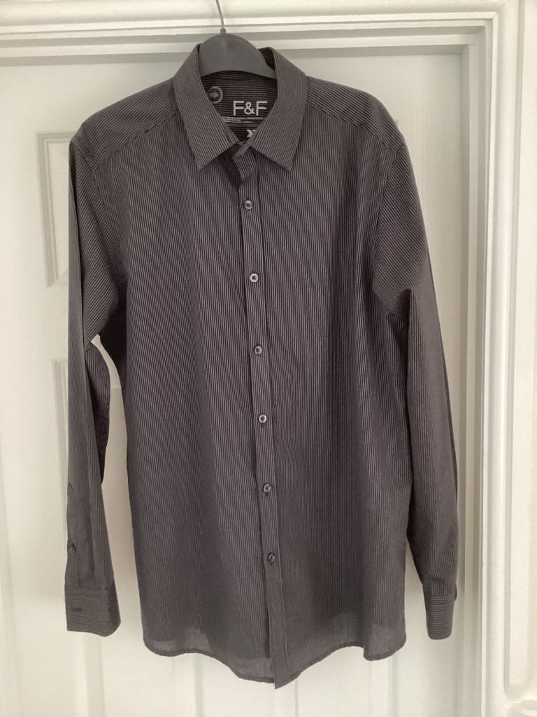 F&F Men's Grey Long Sleeve Shirt – As Good As New