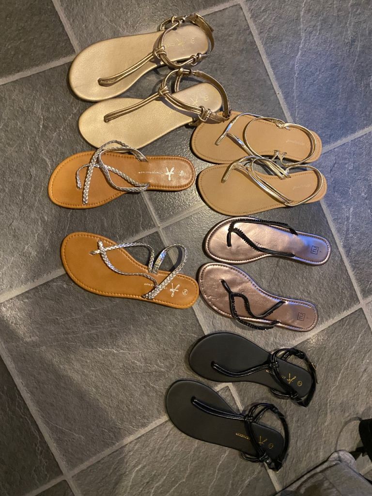 Selection of ladies sandals size 7