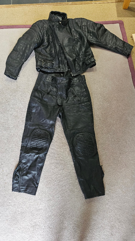 Leather Jacket and Trousers