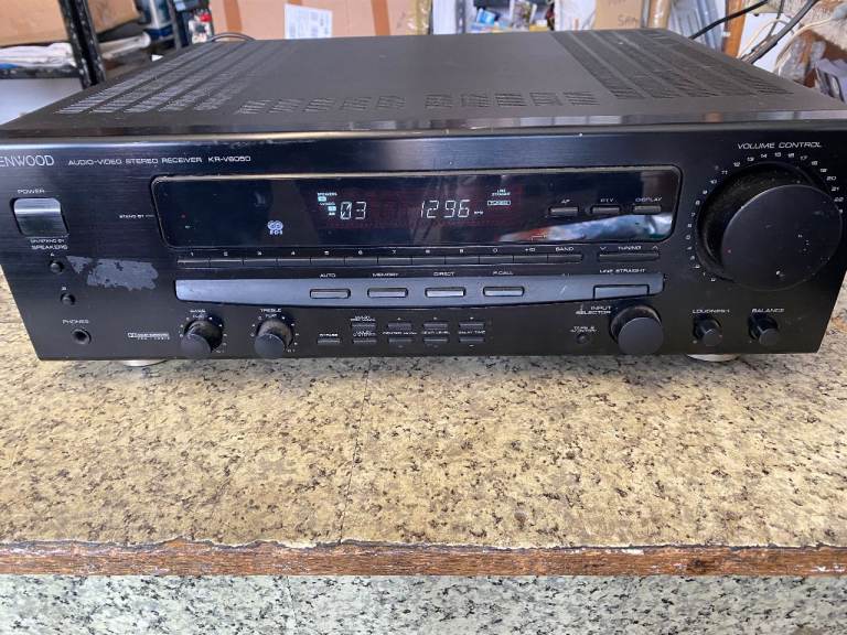 KENWOOD KR-V6050 280WATTS AUDIO VIDEO SURROUND SOUND AMPLIFIER RECEIVER