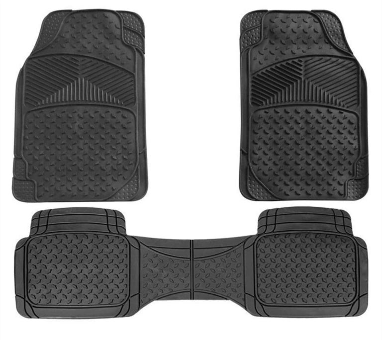 3pc Full Set Heavy Duty Rubber Floor Mats fits Nissan Micra Note Pixo Qashqai and others 