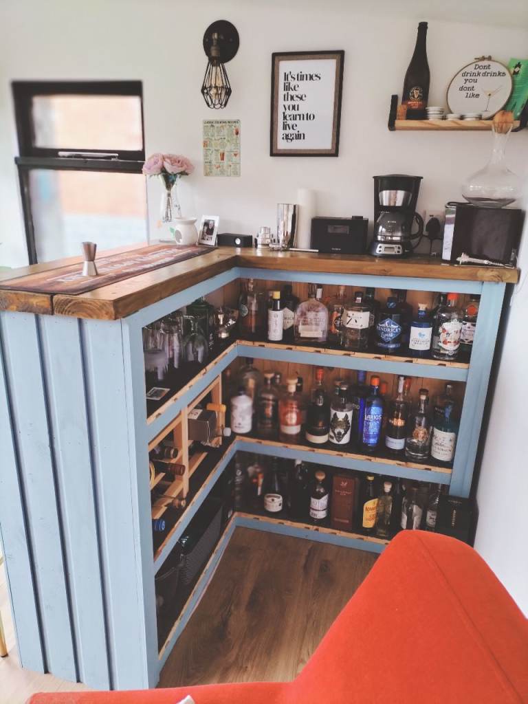 Beautiful handmade bar, as is