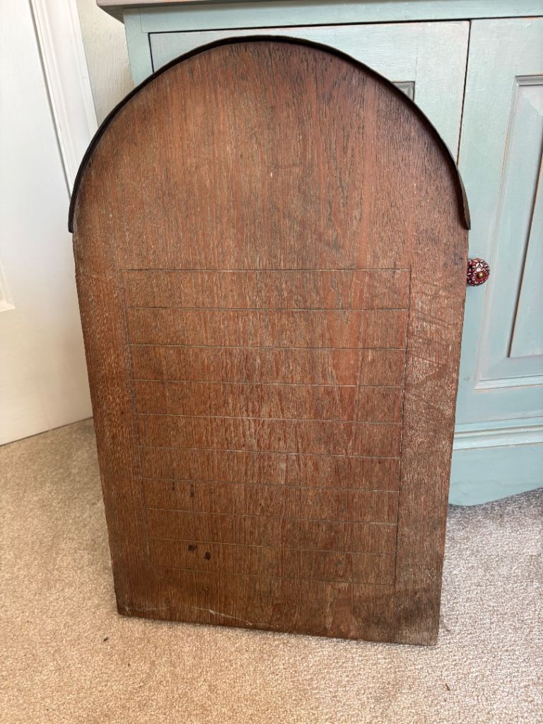 Antique metal topped wooden shove hapenny board
