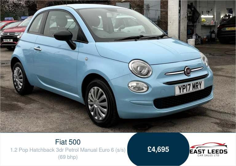 2017 Fiat 500 1.2 Pop Hatchback 3dr Petrol Manual Euro 6 (s/s) (69 bhp) Hatchback Petrol Manual