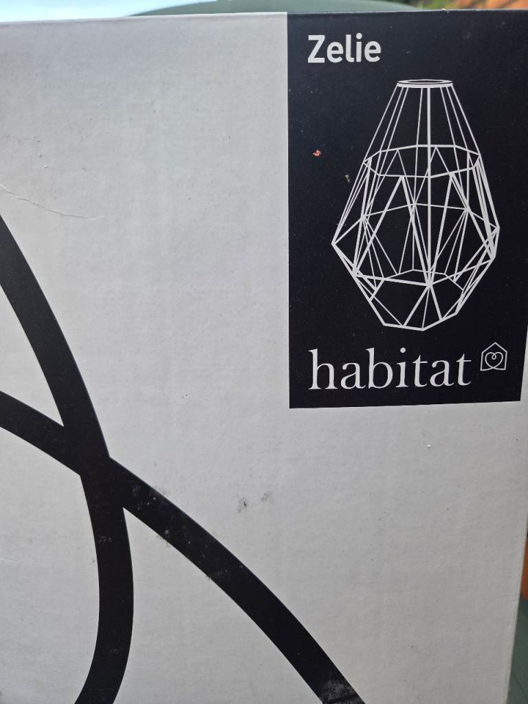 Habitat Zelie Gold Geometric Ceiling light Light Shade - NEW