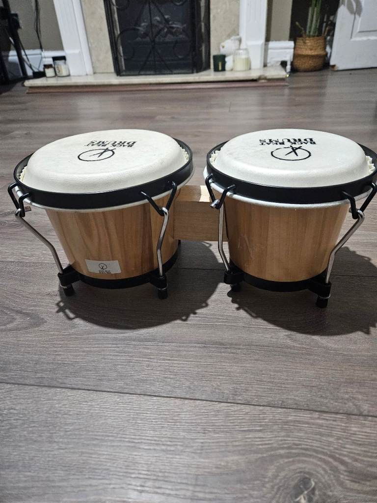 Drum bongo wooden 
