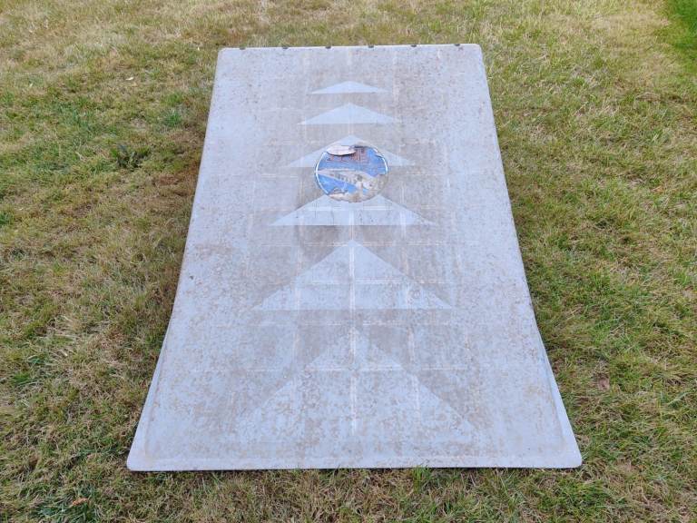 Grey Plastic Skate Ramp / Jump – Good Condition