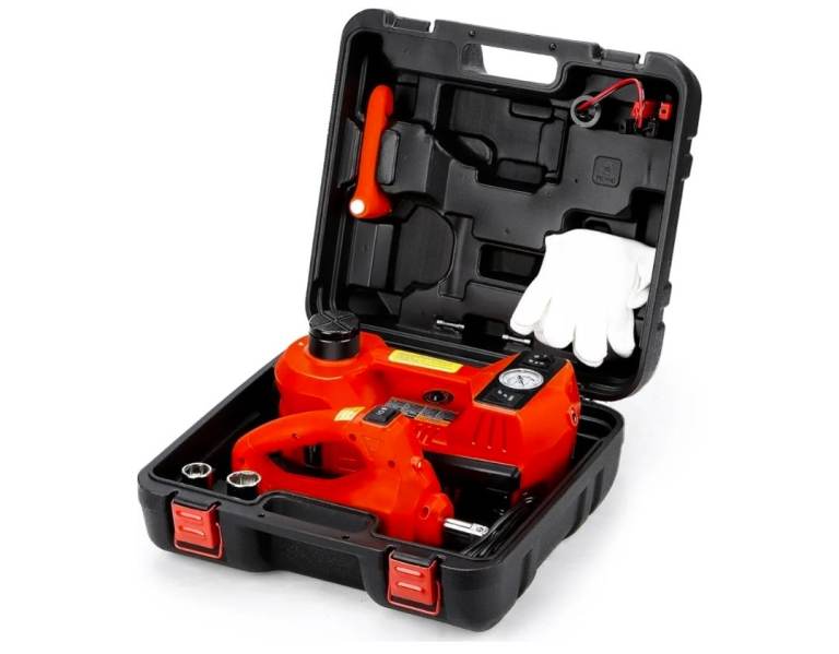 Hydraulic Trolley Floor Jack Car Jack Kit 5Ton DC 12V Electric Hydraulic Car Jack Lift 11023 LBS