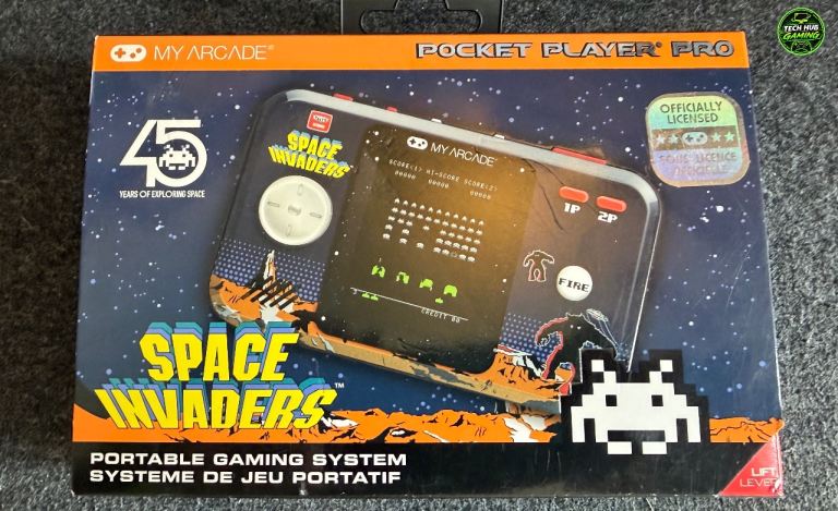My Arcade Space Invaders Pocket Player Pro Handheld Gaming Console