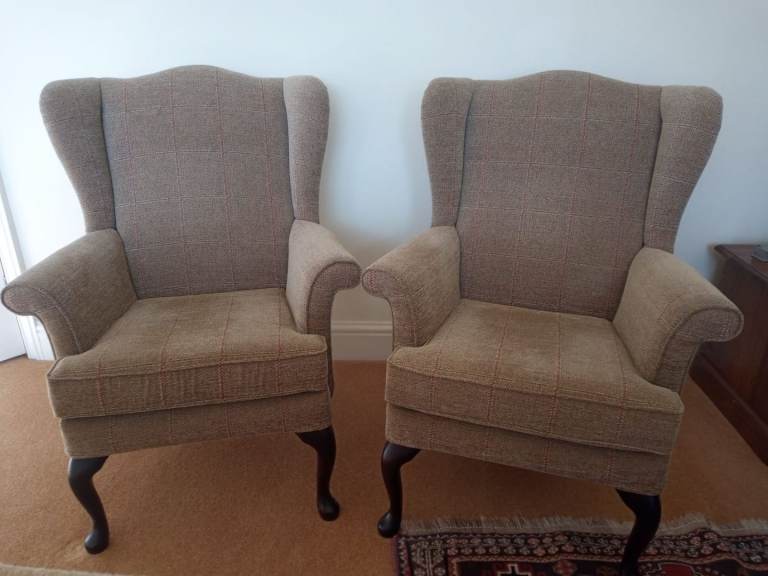 Parker Knoll wing armchairs
