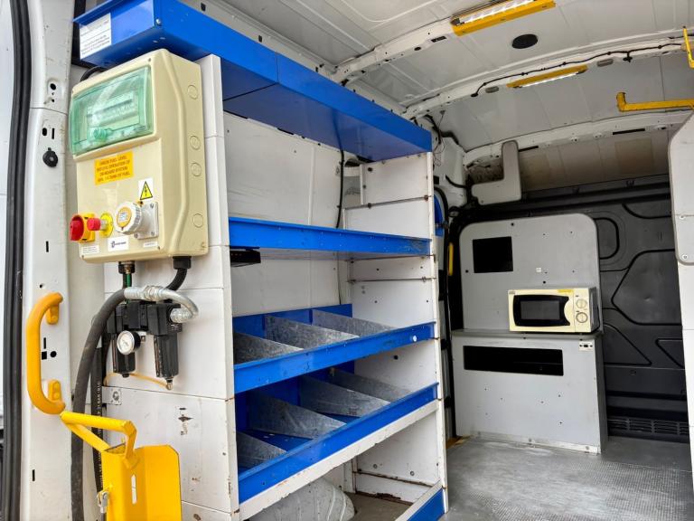 2015 Ford Transit 2.2 TDCi L2 H3 Mwb Van ***110v &amp; Air / Utility / Workshop Van*** PANEL VAN ...