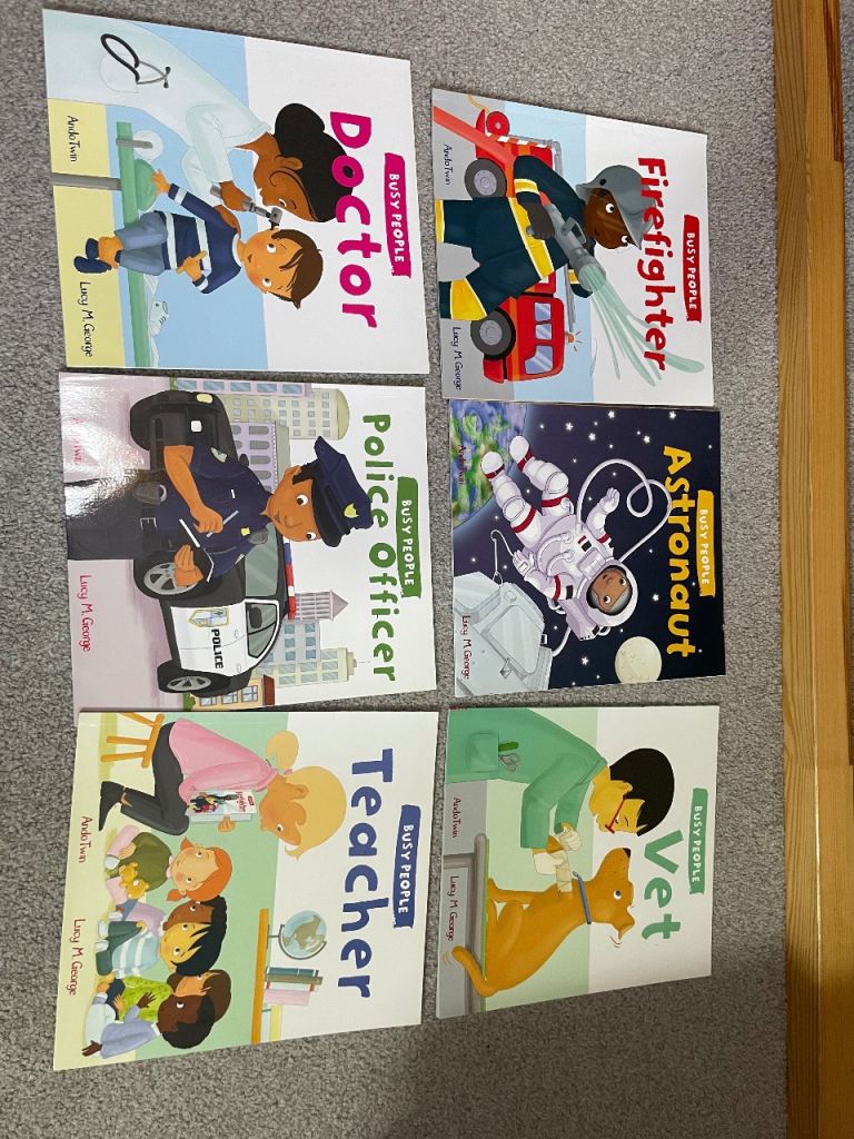 Busy People Books – Doctor, Firefighter, Police Officer, Astronaut, Teacher, Vet