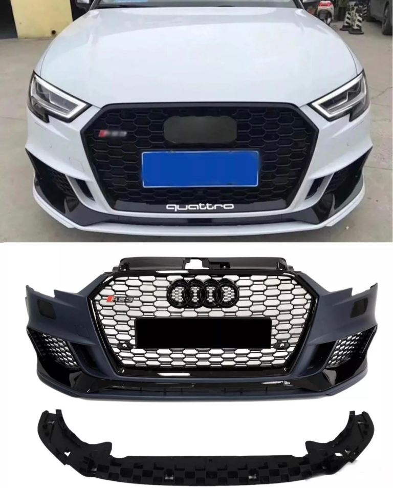 17 - 19 Audi Rs3 style front bumper for A3 S3 8V