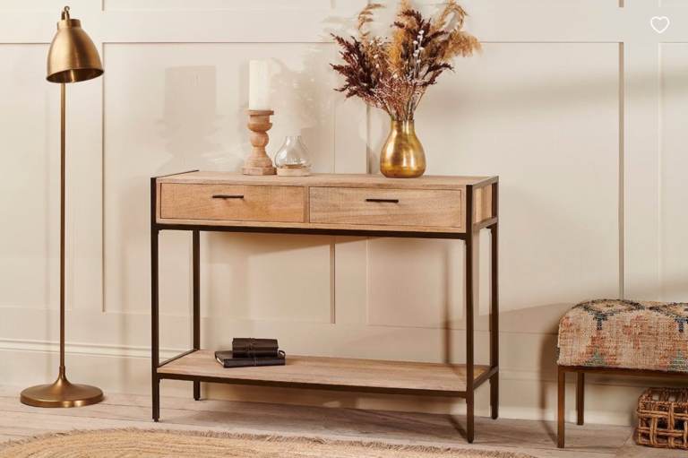 nkuku Dasai Mango Wood Console RRP:£780:00