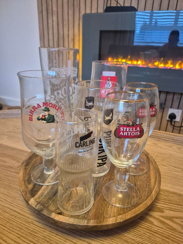 Beer Glasses x 7 .. £5