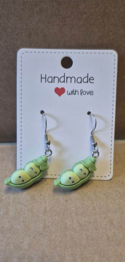 Two peas in a pod earrings 