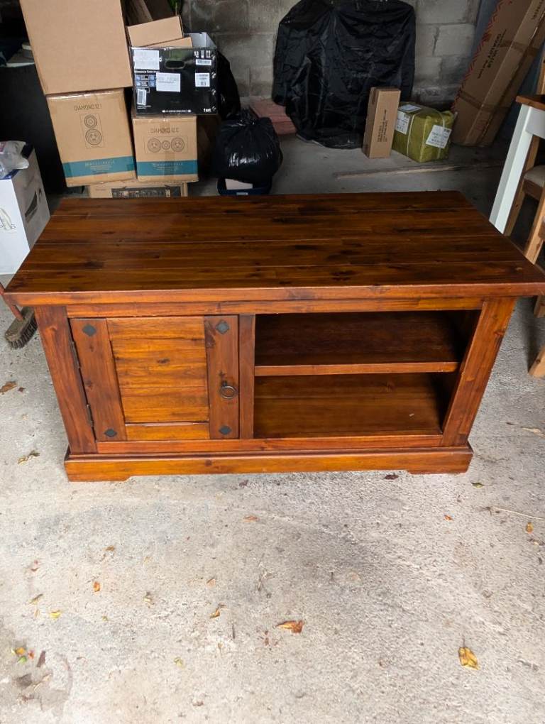 TV stand - rustic wooden style