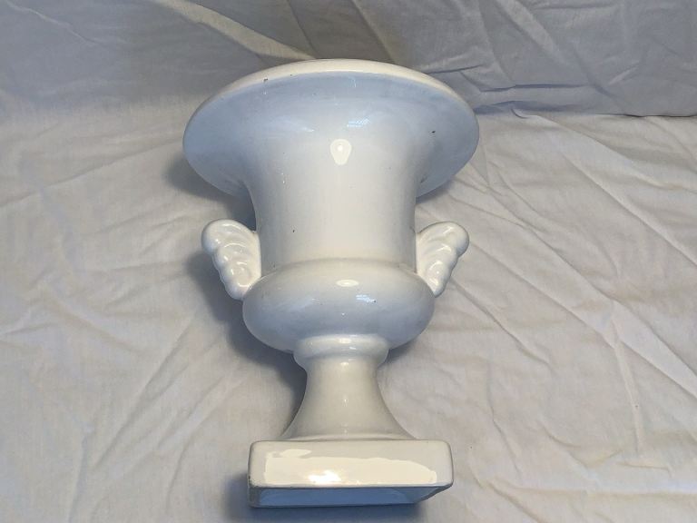 Beautiful White China Pedestal Vase