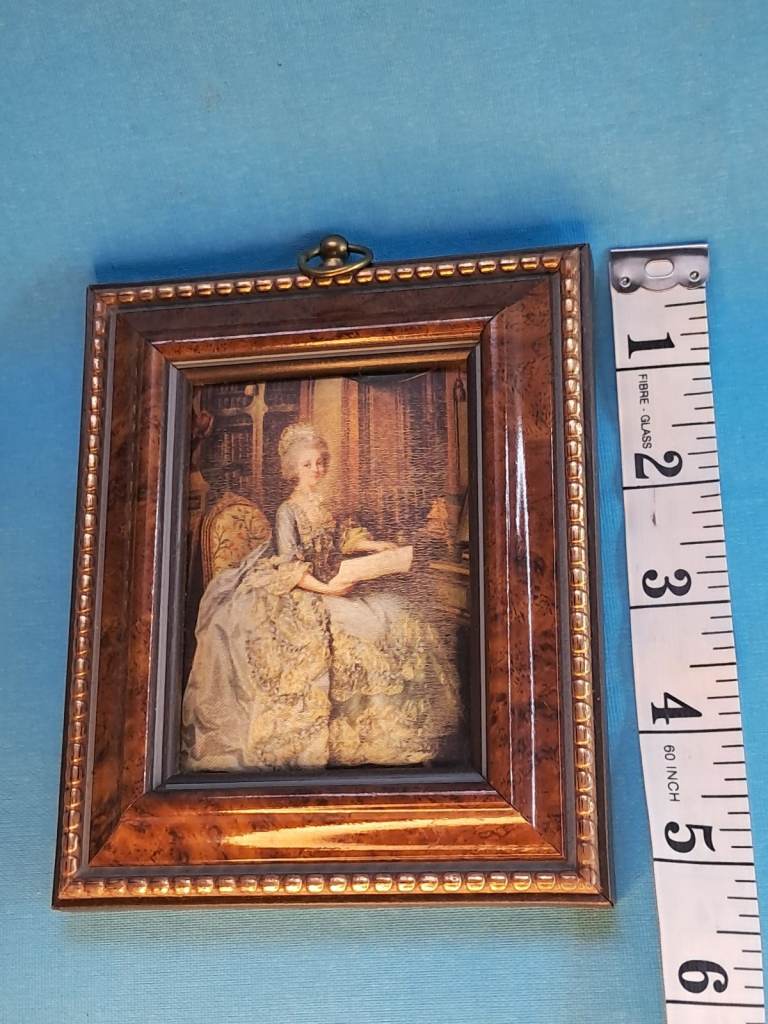 Gilor Paris VTG Renoir Fabric Picture Made In France(Ireland).Elegant,Queen- Princess