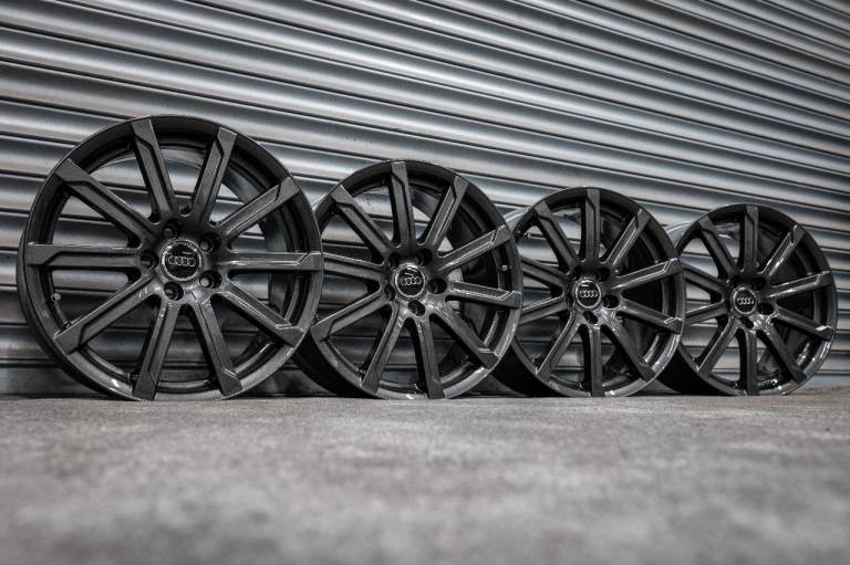 *Refurbished* Genuine 18" Audi A4/A6 S-Line Alloy Wheels 5x112 8J ET43 Fits A3/Golf/Passat/Caddy