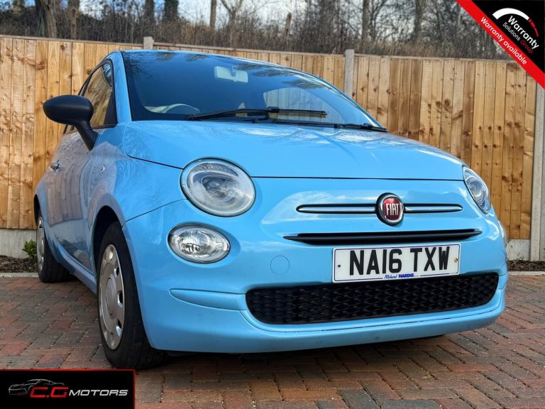 FIAT 500 1.2 500 My17 1.2 69hp Pop Blue Manual Petrol 2016