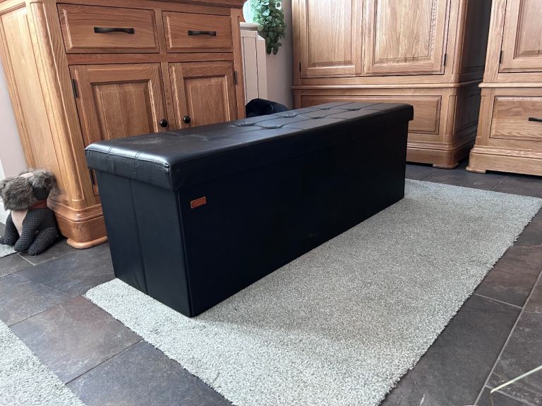 Folding Ottoman storage bench