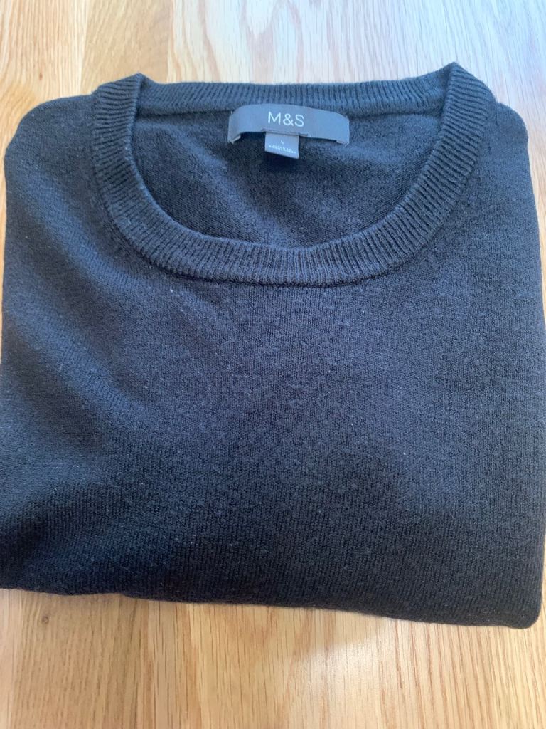 M&S Black Men's Jumper – Good Condition