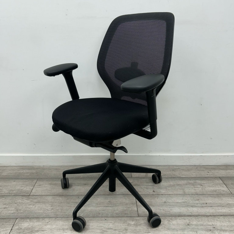 ORANGEBOX ARA TASK OFFICE CHAIR- BLACK MESH- BISHOPS STORTFORD 