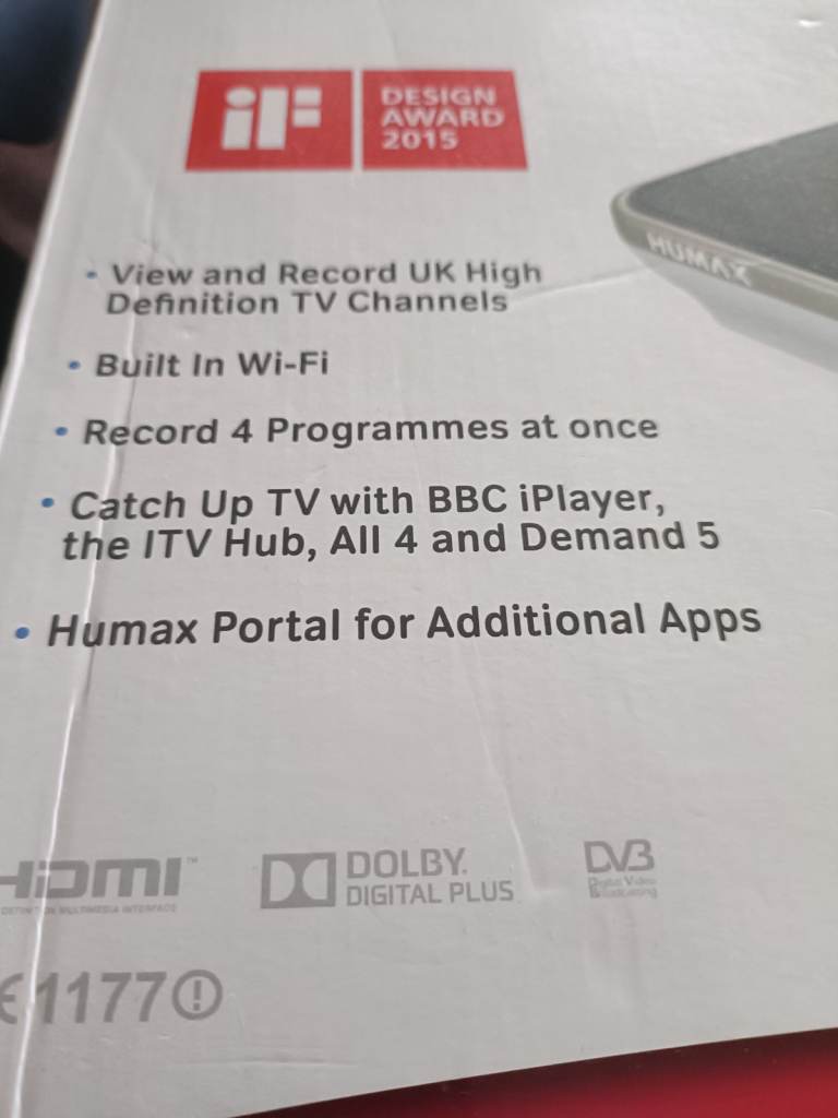 Humax Freeview recorder 