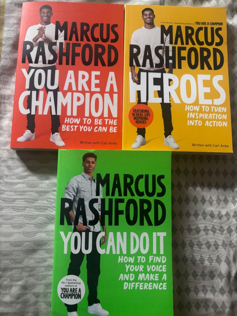 Set of 3 Marcus Rashford books 