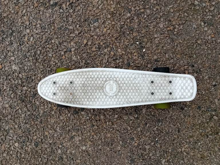 Two Bare Feet white Penny Skateboard
