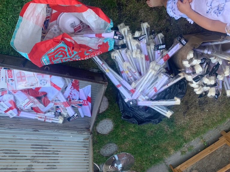 Lots of flags etc 
