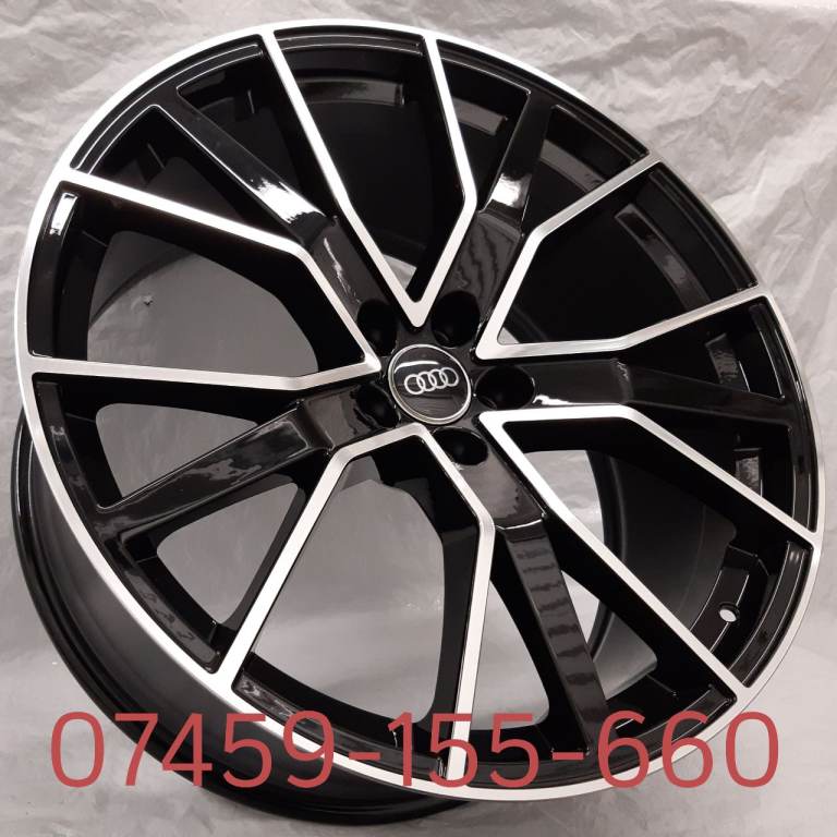 4X NEW ALLOY WHEELS (20" INCH ALLOYS) BLACK AUDI A3 S3 RS3 A4 S4 A5 S5 A6 S6 A7 S7 TT TTS TTRS