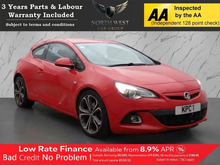 2014 Vauxhall Astra GTC 1.4T 16V 140 Limited Edition 3dr HATCHBACK PETROL Manual